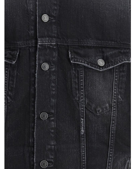 Balenciaga Black Cotton Denim Jacket