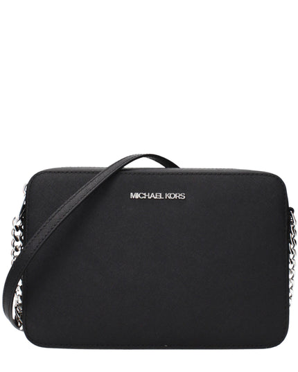 Michael Kors Black Leather Crossbody Bag