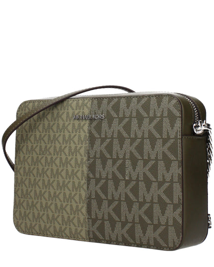 Michael Kors Green Fabric Crossbody Bag