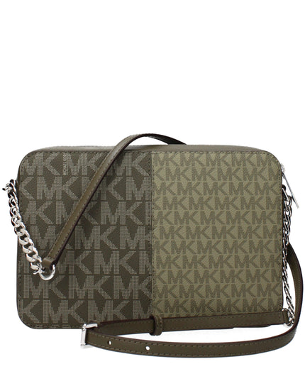 Michael Kors Green Fabric Crossbody Bag