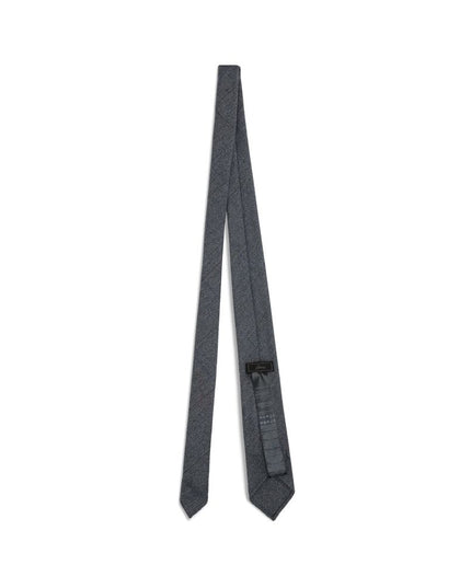 Brioni Gray Wool Tie