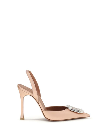 Amina Muaddi Multicolor Calf Leather Bos Taurus Pumps