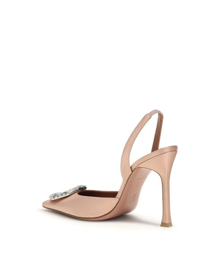 Amina Muaddi Multicolor Calf Leather Bos Taurus Pumps