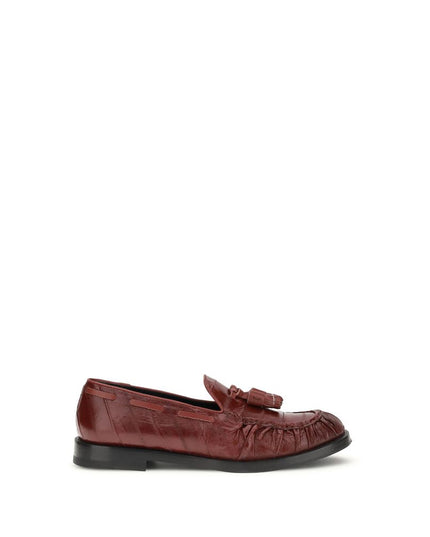 Fratelli Rossetti Bordeaux Rubber Slip-On Loafers