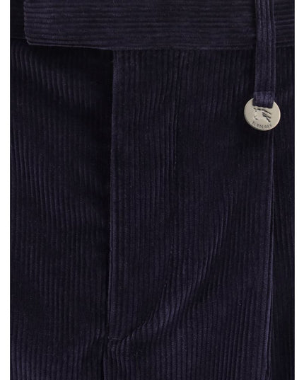 Burberry Blue Cotton Pants