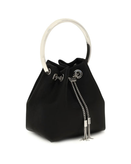 Jimmy Choo Black Silk Backet Bag