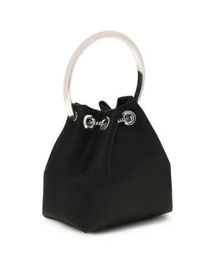 Jimmy Choo Black Silk Backet Bag