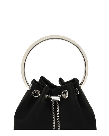 Jimmy Choo Black Silk Backet Bag
