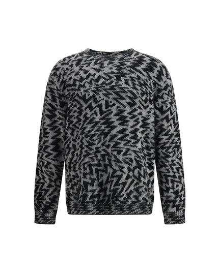 Laneus Gray Wool Sweatshirt