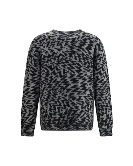 Laneus Gray Wool Sweatshirt