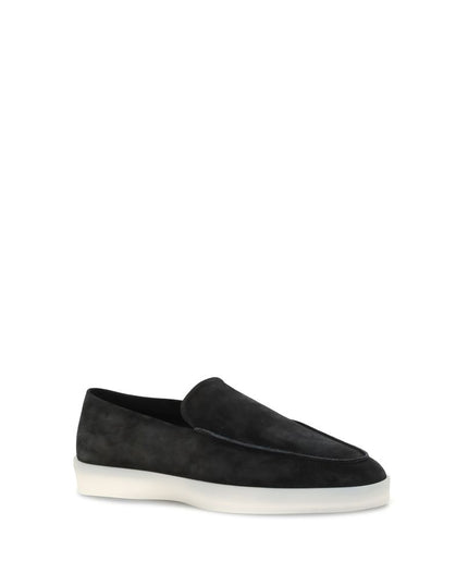Fear Of God Black Leather Slip-On Loafers