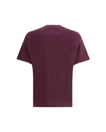 Brunello Cucinelli Purple Cotton T-Shirt