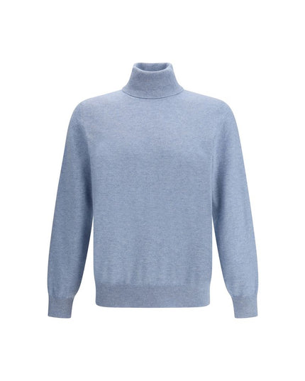Brunello Cucinelli Light Blue Cashmere Cashmere Sweater