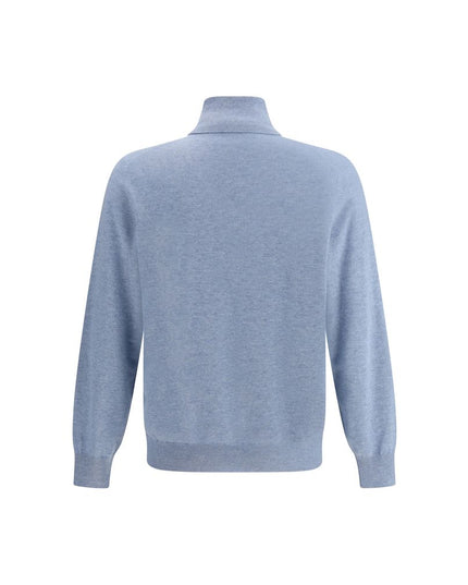 Brunello Cucinelli Light Blue Cashmere Cashmere Sweater