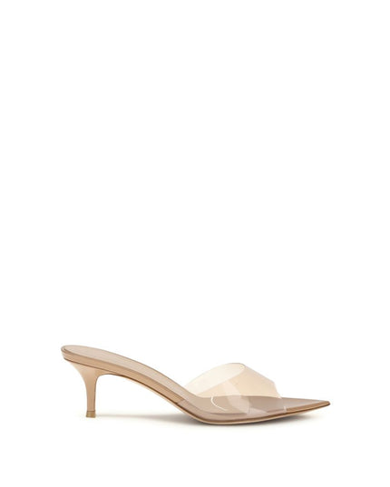 Gianvito Rossi Beige Polyurethane Stiletto Heel Sandals