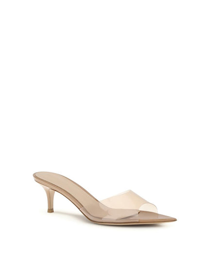 Gianvito Rossi Beige Polyurethane Stiletto Heel Sandals