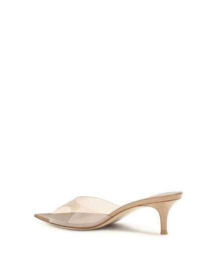 Gianvito Rossi Beige Polyurethane Stiletto Heel Sandals