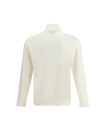 Brunello Cucinelli White Cashmere Cardigan