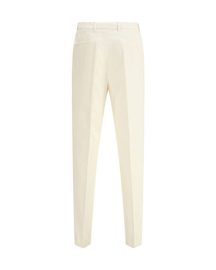 Brunello Cucinelli Cream Cotton Casual Pants