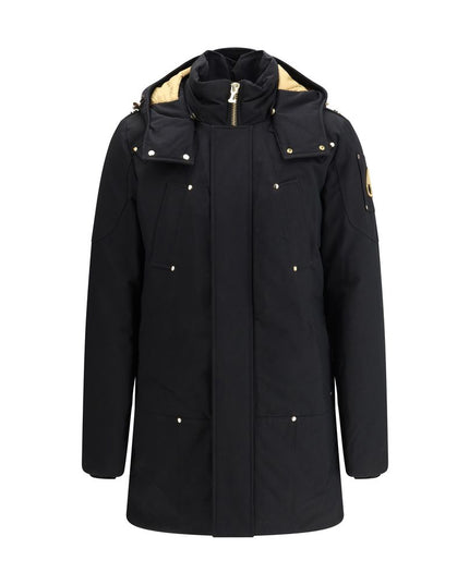 Moose Knuckles Black Cotton Parka