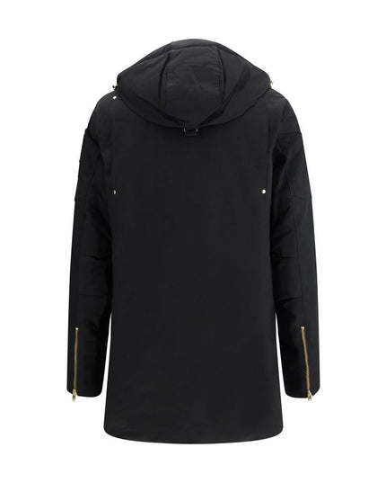 Moose Knuckles Black Cotton Parka