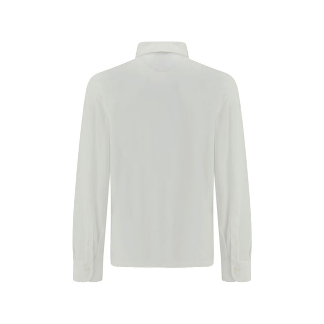 Brunello Cucinelli White Cotton Dress Shirt