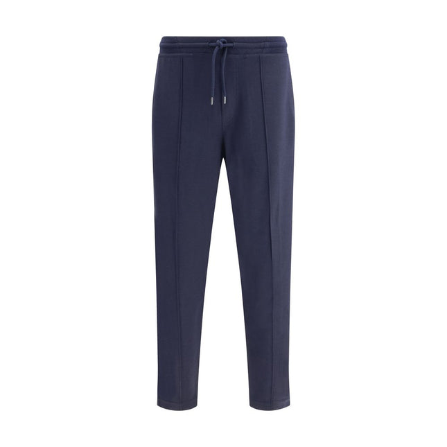 Brunello Cucinelli Blue Cashmere Athletic Pants