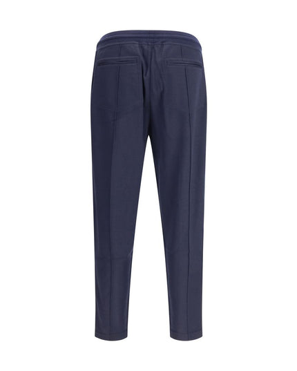 Brunello Cucinelli Blue Cashmere Athletic Pants