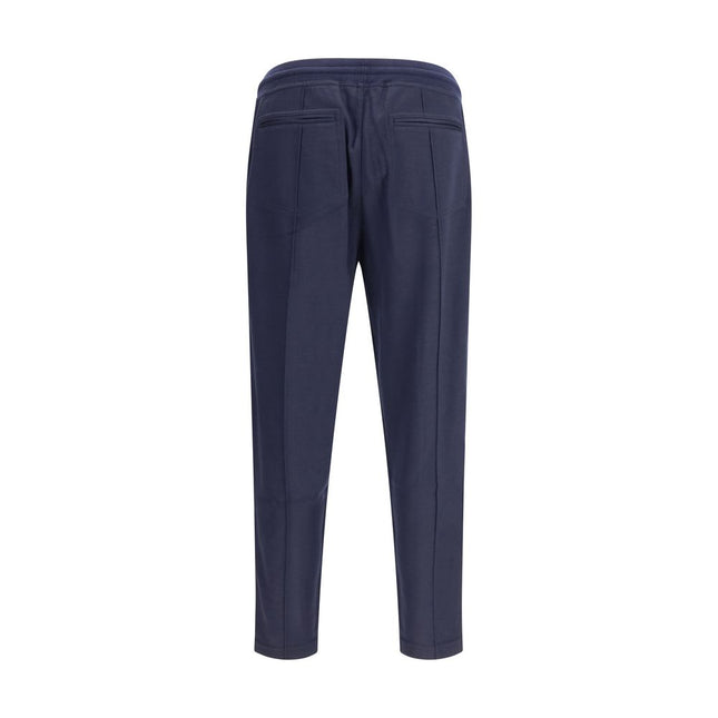 Brunello Cucinelli Blue Cashmere Athletic Pants
