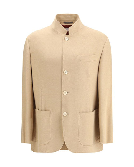 Brunello Cucinelli Beige Cashmere Coat