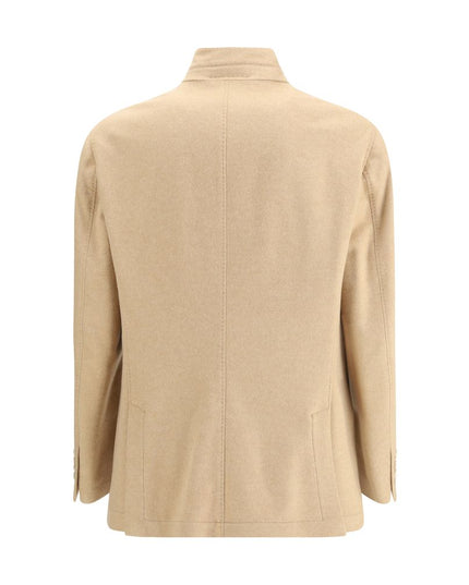 Brunello Cucinelli Beige Cashmere Coat