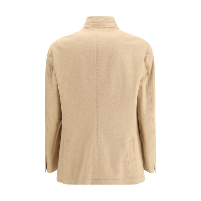 Brunello Cucinelli Beige Cashmere Coat