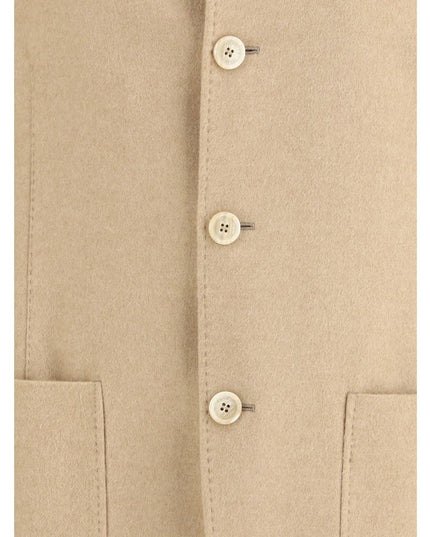 Brunello Cucinelli Beige Cashmere Coat