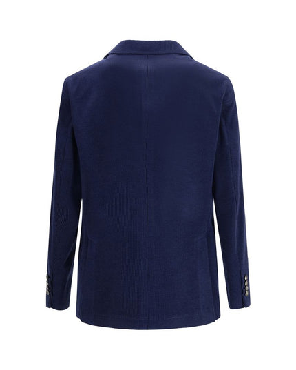 Brunello Cucinelli Blue Wool Coat