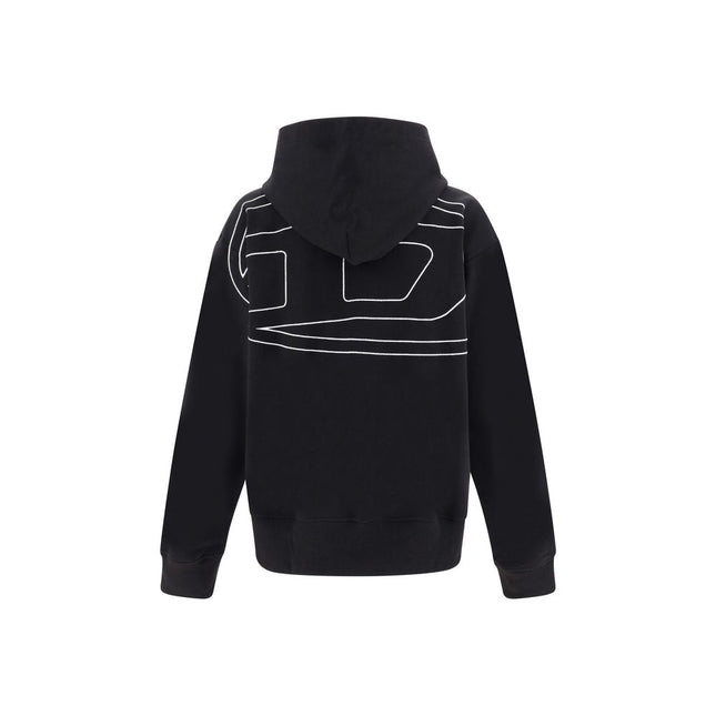 Diesel Black Elastane Sweatshirt