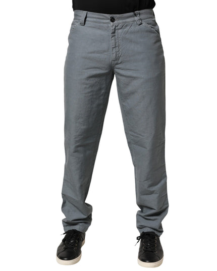 Master Coat Gray Cotton Regular Fit Men Denim Trouser Jeans