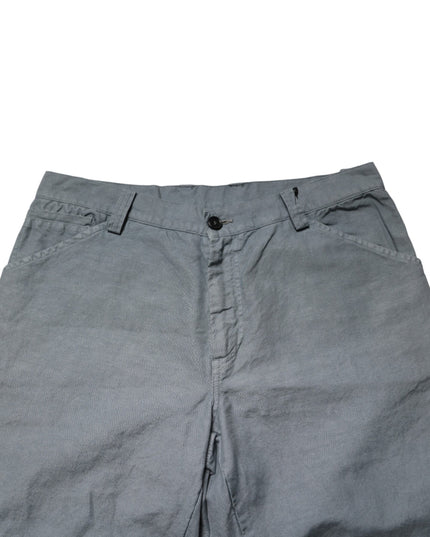 Master Coat Gray Cotton Regular Fit Men Denim Trouser Jeans