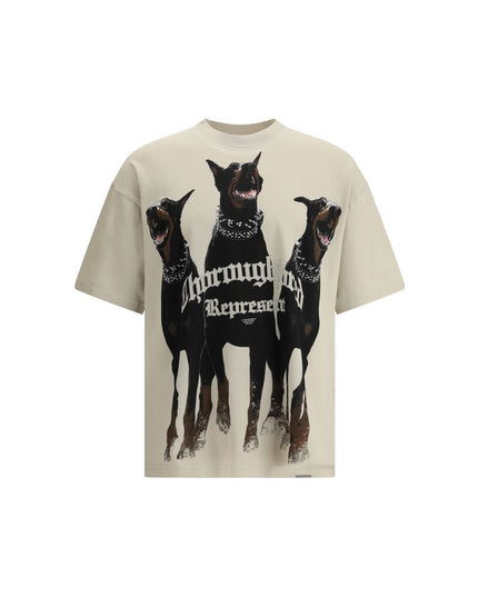 Represent Beige Cotton T-Shirt