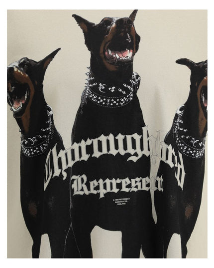 Represent Beige Cotton T-Shirt