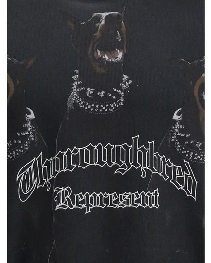 Represent Black Cotton Sweatshirt