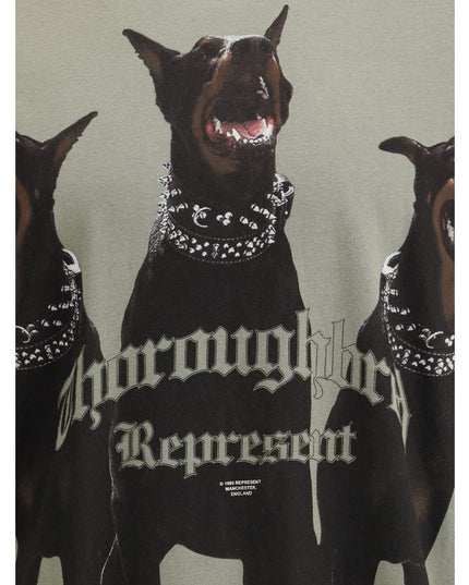 Represent Green Cotton T-Shirt