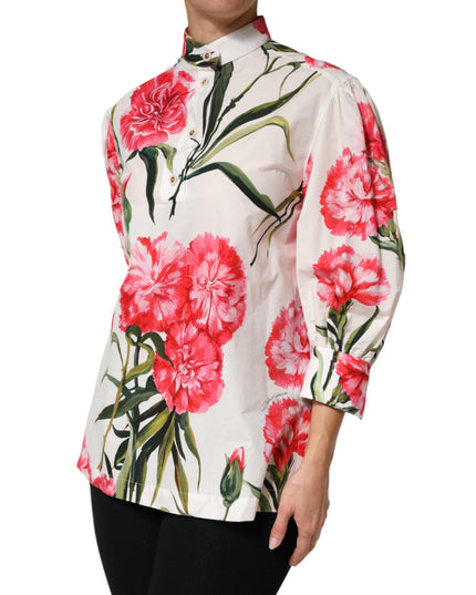 Dolce & Gabbana Multicolor Floral Long Sleeves Blouse Top