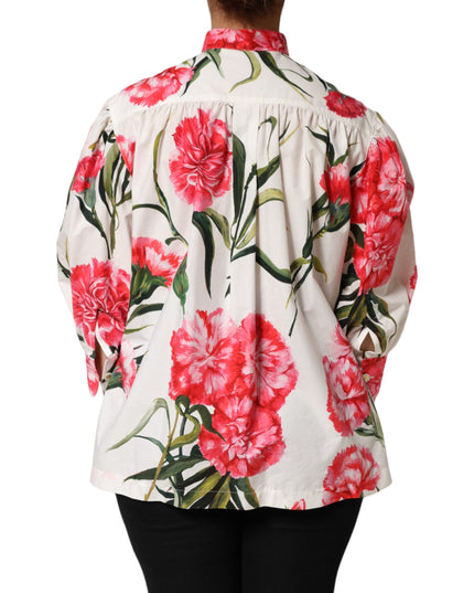 Dolce & Gabbana Multicolor Floral Long Sleeves Blouse Top
