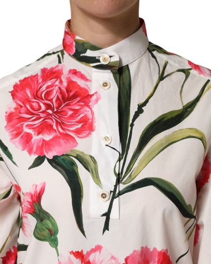 Dolce & Gabbana Multicolor Floral Long Sleeves Blouse Top