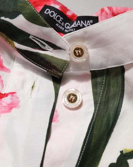 Dolce & Gabbana Multicolor Floral Long Sleeves Blouse Top