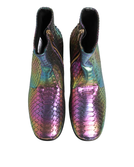 Dolce & Gabbana Multicolor Chelsea Short Ankle Boots Shoes