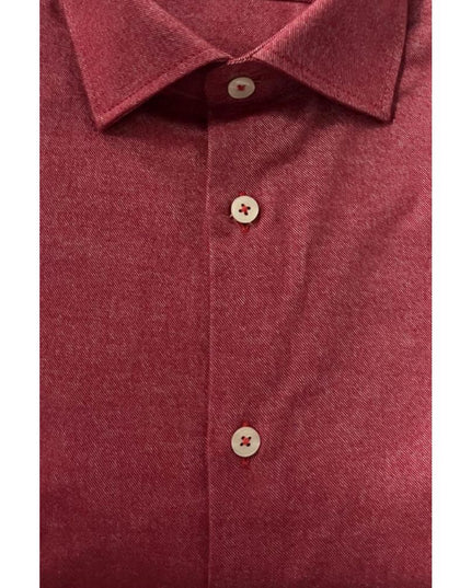 Baldinini Trend Red Cotton Men's Shirt