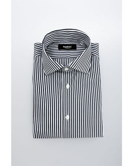 Baldinini Trend Blue Cotton Men's Shirt