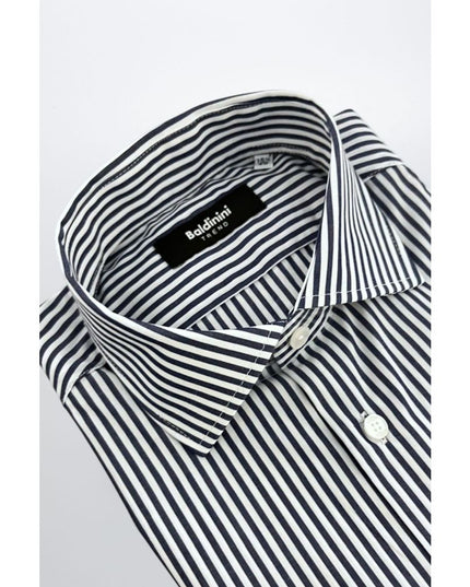 Baldinini Trend Blue Cotton Men's Shirt