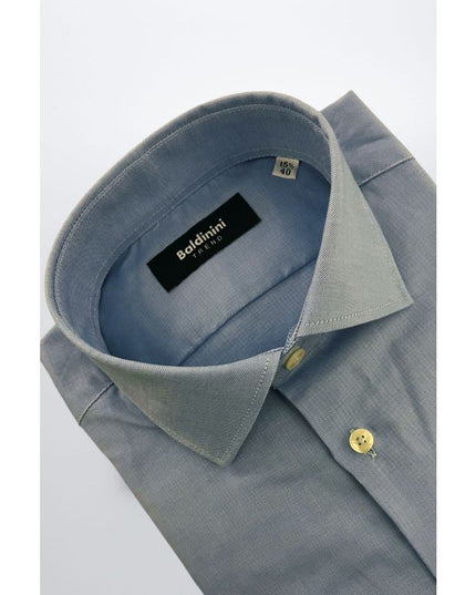 Baldinini Trend "Light Blue Cotton Men Shirt"
